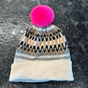 Scott & Scott London 100% cashmere fairisle beanie